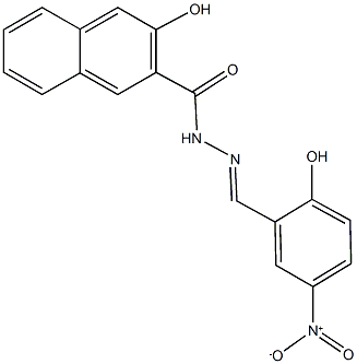 3-hydroxy-N'-{2-hydroxy-5-nitrobenzylidene}-2-naphthohydrazide|