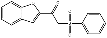 1-(1-benzofuran-2-yl)-2-(phenylsulfonyl)ethanone,144888-16-4,结构式