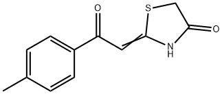2-[2-(4-methylphenyl)-2-oxoethylidene]-1,3-thiazolidin-4-one Structure