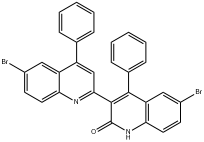 6,6'-dibromo-4,4'-diphenyl-1,2-dihydro-2',3-biquinolin-2-one Structure