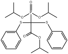 isopropyl (diisopropoxyphosphoryl)[bis(phenylsulfanyl)]acetate 化学構造式