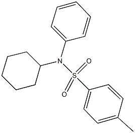 N-cyclohexyl-4-methyl-N-phenylbenzenesulfonamide Struktur