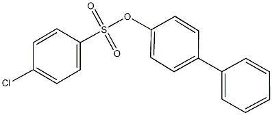 [1,1'-biphenyl]-4-yl 4-chlorobenzenesulfonate Structure