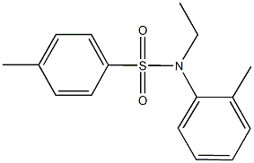 N-ethyl-4-methyl-N-(2-methylphenyl)benzenesulfonamide 结构式