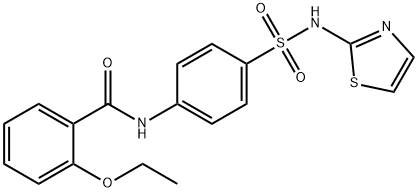 2-ethoxy-N-{4-[(1,3-thiazol-2-ylamino)sulfonyl]phenyl}benzamide Struktur