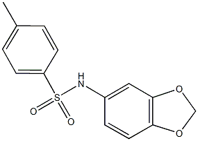 N-(1,3-benzodioxol-5-yl)-4-methylbenzenesulfonamide Structure