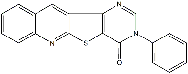 3-phenylpyrimido[4',5':4,5]thieno[2,3-b]quinolin-4(3H)-one Structure