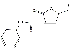 5-ethyl-2-oxo-N-phenyltetrahydro-3-furancarboxamide 结构式