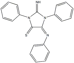 2-imino-1,3-diphenyl-5-(phenylimino)-4-imidazolidinethione|