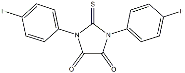 1,3-bis(4-fluorophenyl)-2-thioxoimidazolidine-4,5-dione,146680-56-0,结构式