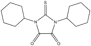 1,3-dicyclohexyl-2-thioxoimidazolidine-4,5-dione 结构式