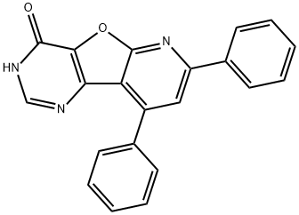 7,9-diphenylpyrido[3',2':4,5]furo[3,2-d]pyrimidin-4(3H)-one Structure