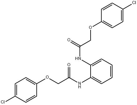 2-(4-chlorophenoxy)-N-(2-{[(4-chlorophenoxy)acetyl]amino}phenyl)acetamide,146903-22-2,结构式