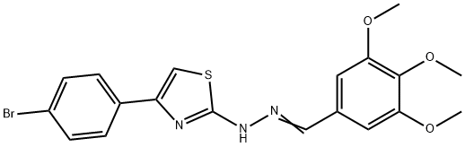 146943-04-6 3,4,5-trimethoxybenzaldehyde [4-(4-bromophenyl)-1,3-thiazol-2-yl]hydrazone