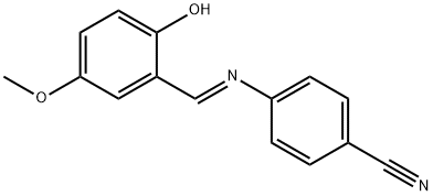 4-[(2-hydroxy-5-methoxybenzylidene)amino]benzonitrile,1469807-96-2,结构式