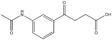 4-[3-(acetylamino)phenyl]-4-oxobutanoic acid Structure