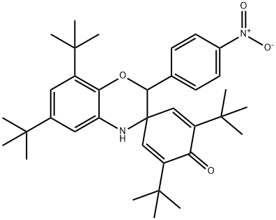 2',6,6',8-tetratert-butyl-2-(4-nitrophenyl)-3,4-dihydro-1'-oxospiro[2H-1,4-benzoxazine-3,4'-[2,5]cyclohexadien] Structure