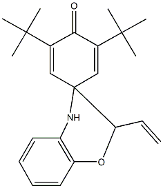 2',6'-ditert-butyl-2-vinyl-3,4-dihydro-1'-oxospiro[2H-1,4-benzoxazine-3,4'-[2,5]cyclohexadien] 结构式