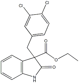 ethyl 3-(3,4-dichlorobenzyl)-2-oxo-3-indolinecarboxylate|