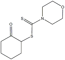 2-oxocyclohexyl 4-morpholinecarbodithioate Structure