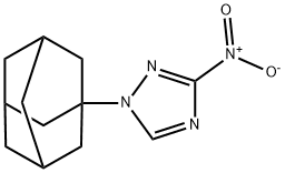 1-(1-adamantyl)-3-nitro-1H-1,2,4-triazole 结构式