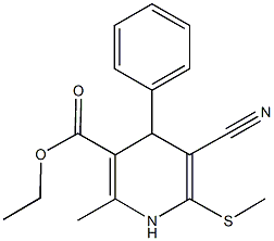 148148-03-2 ethyl 5-cyano-2-methyl-6-(methylsulfanyl)-4-phenyl-1,4-dihydro-3-pyridinecarboxylate