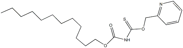 O-dodecyl O-(2-pyridinylmethyl) imidothiodicarbonate 化学構造式