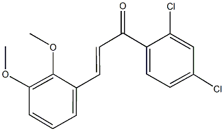 1-(2,4-dichlorophenyl)-3-(2,3-dimethoxyphenyl)-2-propen-1-one Struktur