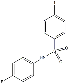N-(4-fluorophenyl)-4-iodobenzenesulfonamide,148901-05-7,结构式