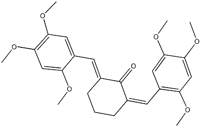 2,6-bis(2,4,5-trimethoxybenzylidene)cyclohexanone,14894-78-1,结构式