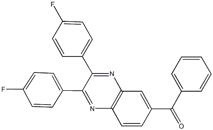 [2,3-bis(4-fluorophenyl)-6-quinoxalinyl](phenyl)methanone|