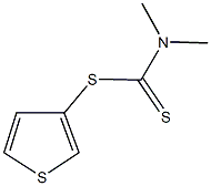 3-thienyl dimethyldithiocarbamate Structure