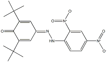 2,6-ditert-butylbenzo-1,4-quinone 4-({2,4-bisnitrophenyl}hydrazone) 结构式