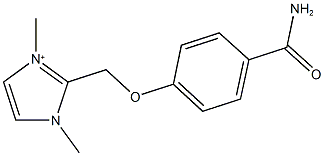 2-{[4-(aminocarbonyl)phenoxy]methyl}-1,3-dimethyl-1H-imidazol-3-ium,149837-89-8,结构式