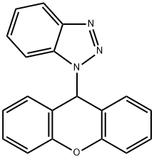 1-(9H-xanthen-9-yl)-1H-1,2,3-benzotriazole Struktur