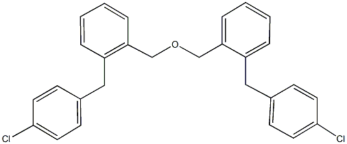 1-(4-chlorobenzyl)-2-({[2-(4-chlorobenzyl)benzyl]oxy}methyl)benzene Structure