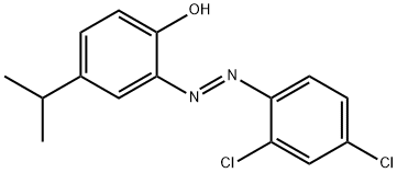 2-[(2,4-dichlorophenyl)diazenyl]-4-isopropylphenol Struktur