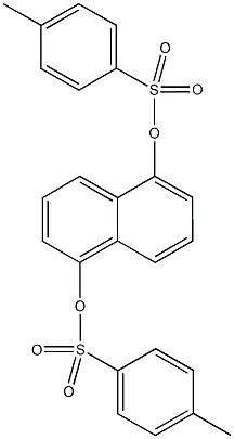 5-{[(4-methylphenyl)sulfonyl]oxy}-1-naphthyl 4-methylbenzenesulfonate 化学構造式