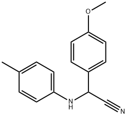 (4-methoxyphenyl)(4-toluidino)acetonitrile,15190-01-9,结构式