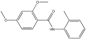 2,4-dimethoxy-N-(2-methylphenyl)benzamide 化学構造式