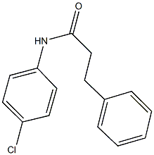 N-(4-chlorophenyl)-3-phenylpropanamide 结构式