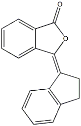 3-(2,3-dihydro-1H-inden-1-ylidene)-2-benzofuran-1(3H)-one 结构式