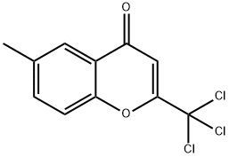 6-methyl-2-(trichloromethyl)-4H-chromen-4-one Structure
