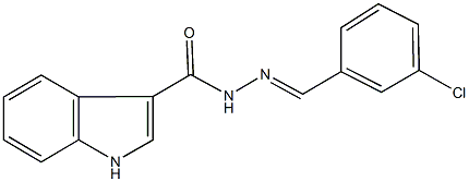 15316-17-3 N'-(3-chlorobenzylidene)-1H-indole-3-carbohydrazide