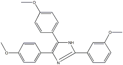2-(3-methoxyphenyl)-4,5-bis(4-methoxyphenyl)-1H-imidazole Structure