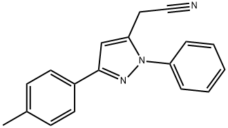 [3-(4-methylphenyl)-1-phenyl-1H-pyrazol-5-yl]acetonitrile,153391-34-5,结构式