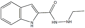 N'-ethyl-1H-indole-2-carbohydrazide 结构式