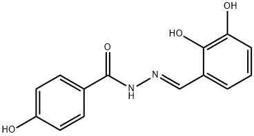 N'-(2,3-dihydroxybenzylidene)-4-hydroxybenzohydrazide Structure