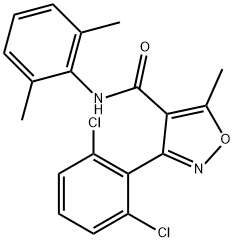3-(2,6-dichlorophenyl)-N-(2,6-dimethylphenyl)-5-methyl-4-isoxazolecarboxamide 结构式