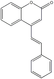 4-(2-phenylvinyl)-2H-chromen-2-one Structure